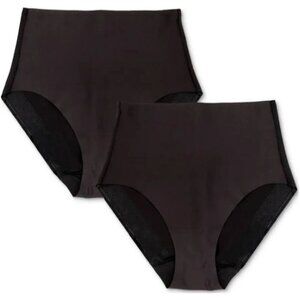 Miraclesuit Women's 2-Pk. Light Shaping Waistline Briefs 2534P Black Size SMALL